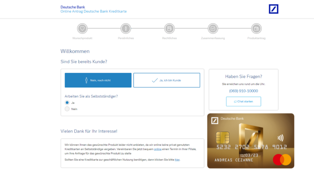 Deutsche Bank Mastercard Gold