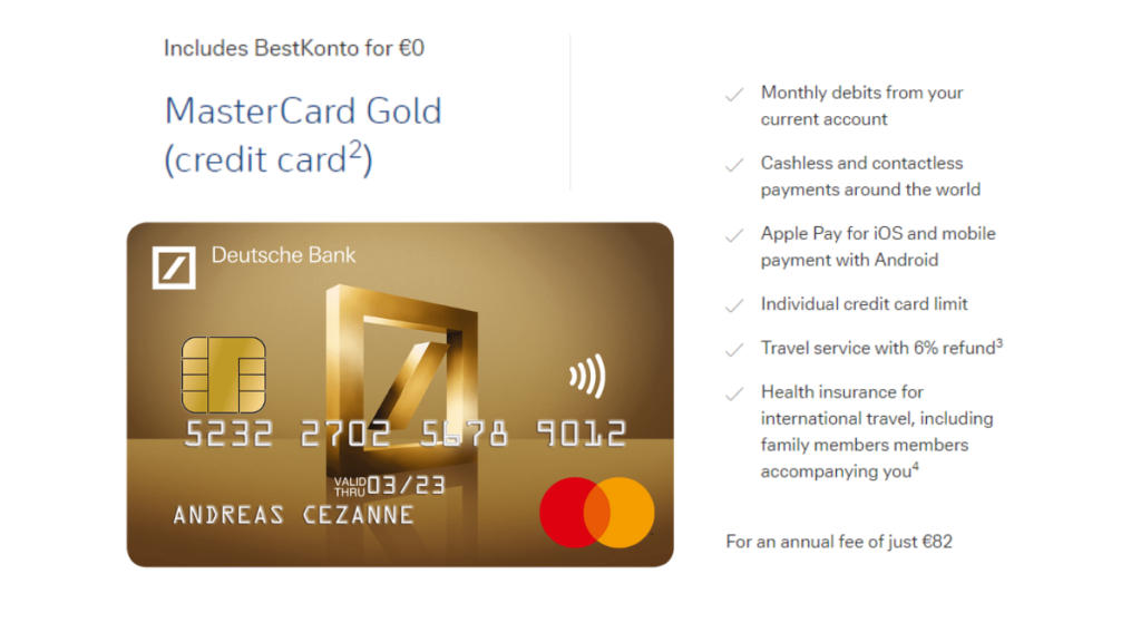 Deutsche Bank Mastercard Gold