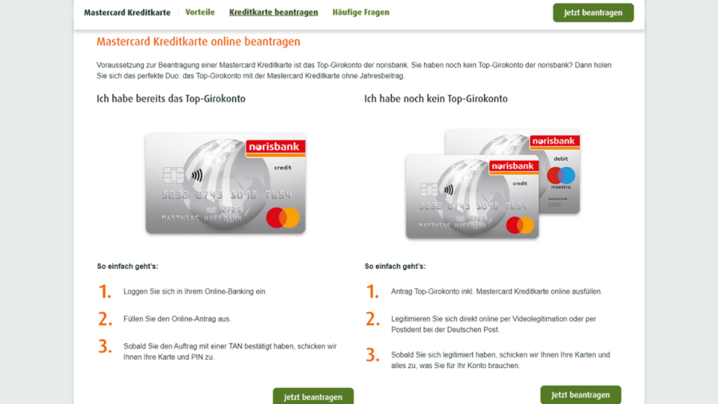 Norisbank Mastercard Karte